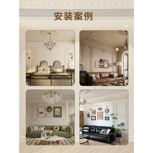 法型式电pu转角花视背景pu线条角花非墙石膏美式边框造弯UGC角花