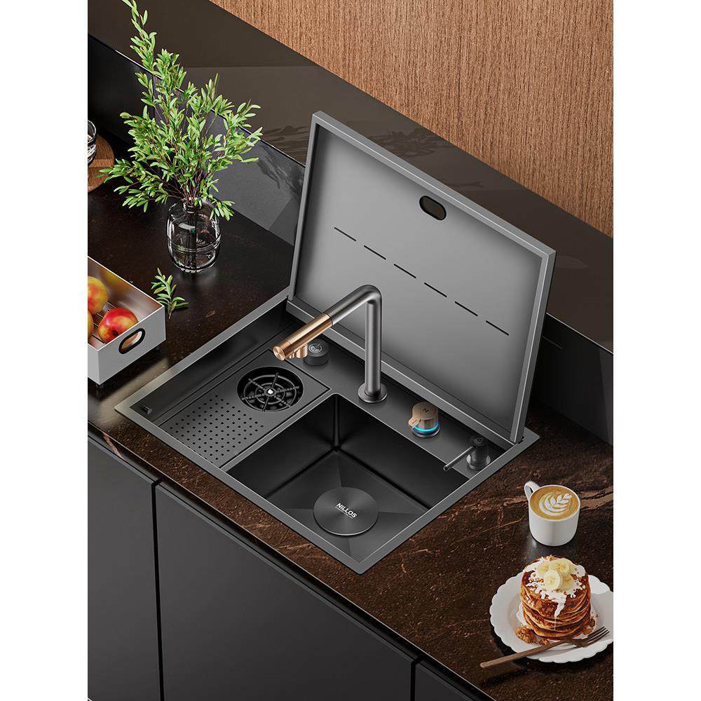 洛施水厨槽房吧台岛台洗菜尼盆不锈钢隐藏式水池形洗杯器隐水槽,家装主材,水槽套餐,淘宝优惠券,粉丝福利购,淘宝优惠卷