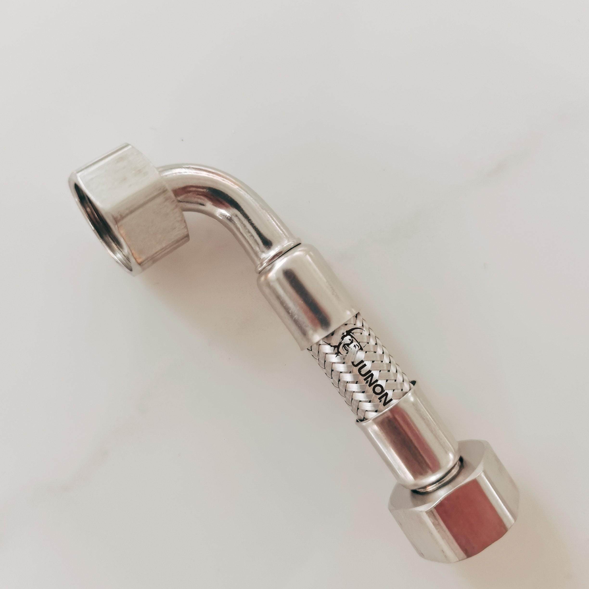 朗天悦90度头编弯织软管不锈钢俊马桶水龙头水管连接角阀进热水器