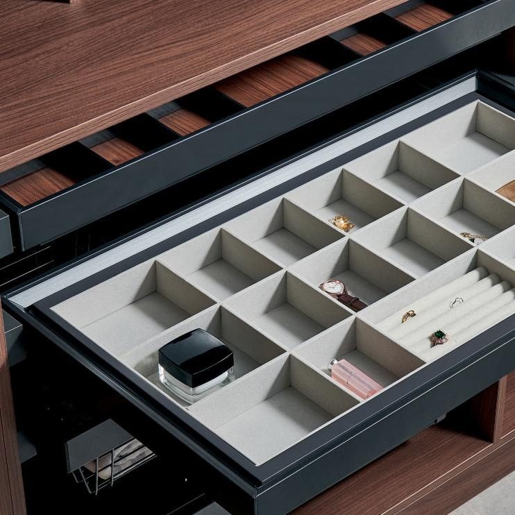 绒布分类盒至尊灰铝合金+ABS+绒布盒+高端隐藏阻尼滑轨 衣柜拉篮,模玩/动漫/周边/娃圈三坑/桌游,文化/体育周边,淘宝优惠券,粉丝福利购,淘宝优惠卷