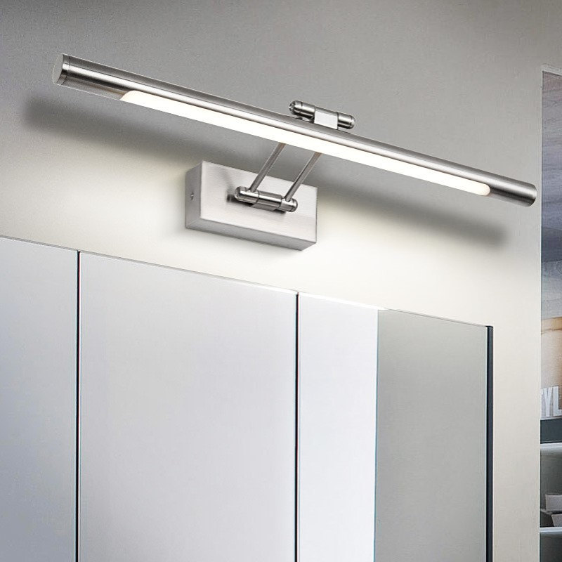 现代酒店浴室装饰发光发光二极管图片壁灯镜子安装简单墙壁图片上
