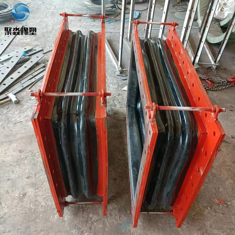 单球体可曲挠橡胶软接头304不锈钢法兰软连接矩形电厂专用