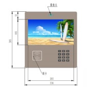 13.3寸门禁广告机远程开门广告机刷卡开门广告机楼栋机iRoom1303