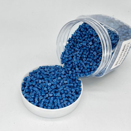 蓝色HDPE再生塑料颗粒A023PE021/主要用途：注塑、吹塑、管道