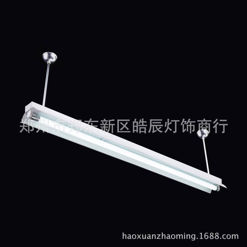 郑州教室灯 T8支架 单支带罩灯 T8LED灯架 1.2米日光灯 单管支架