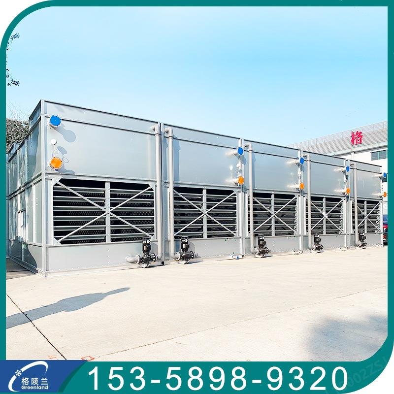 封闭YGE冷却水塔设100吨冷却塔密闭式冷却0系统供液备蒸发冷70kw