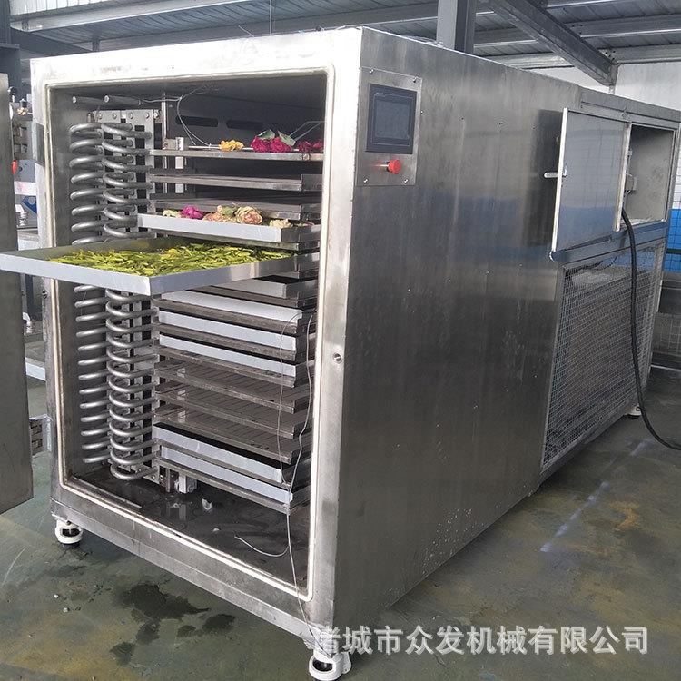 厂家定做小型胡萝卜鹿茸片真空冷冻冻干机鸡肝猪肉冷冻干燥机