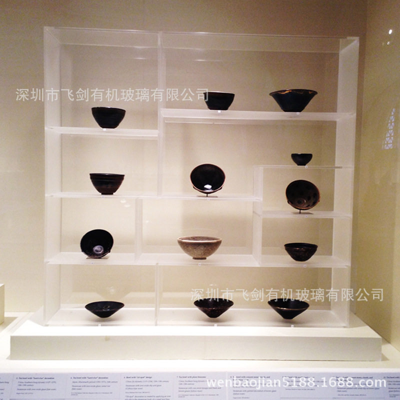 厂家制作博物馆展示柜亚克力磨砂陈列柜瓷器展示架,模玩/动漫/周边/娃圈三坑/桌游,文化/体育周边,淘宝优惠券,粉丝福利购,淘宝优惠卷