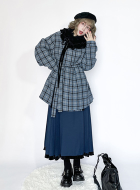 醒春集【无名诗】明制唐制汉服圆领袄马面裙毛呢格子大衣秋冬日常