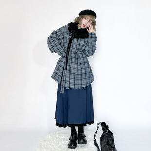 醒春集【无名诗】明制唐制汉服圆领袄马面裙毛呢格子大衣秋冬日常