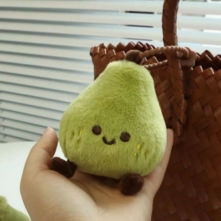 包包挂件可爱小梨子梨想成真毛绒玩偶书包挂饰ins风鸭梨毛绒公仔