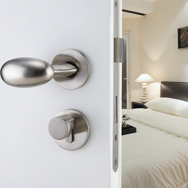 KLC室内门锁欧式卧室机械门锁球形房门分体锁具实心把手