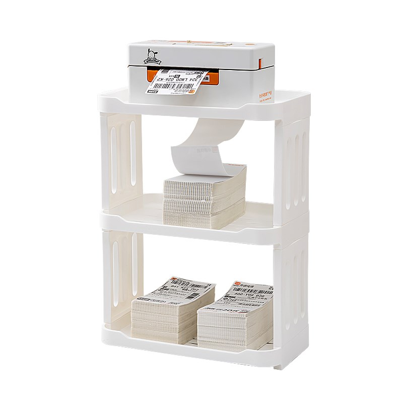 快递打印机置物架桌面多层放置架办公室条码标签热敏纸打单机支架