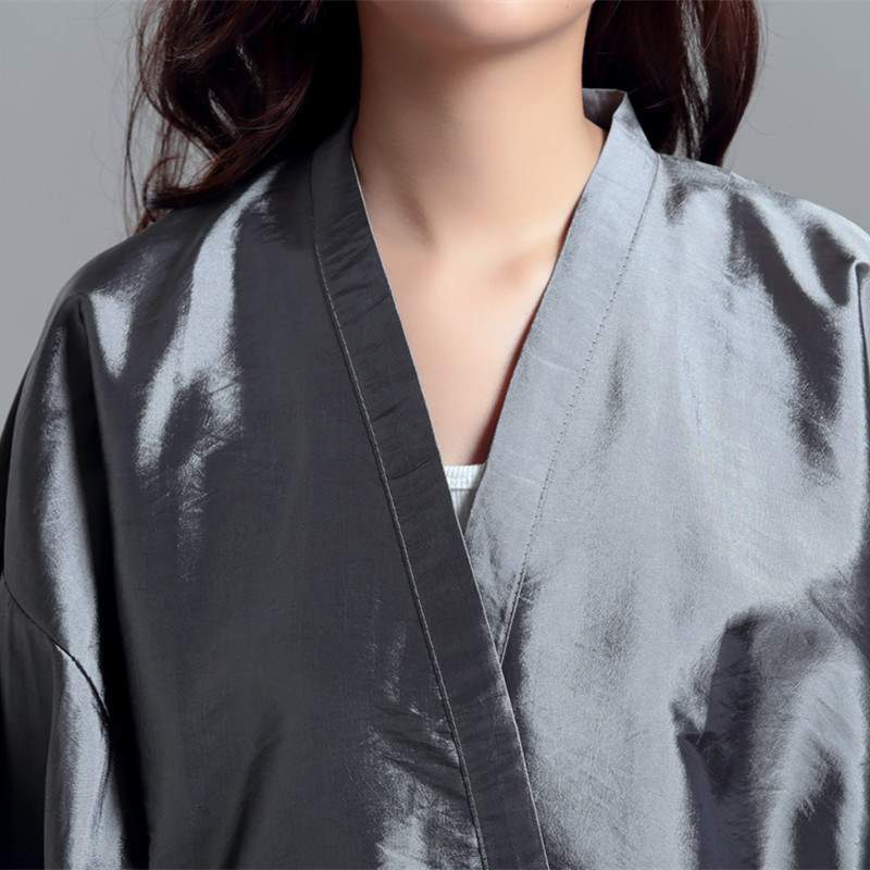 新美发客袍烫染剪发理发店足浴袍和服美容SPA顾