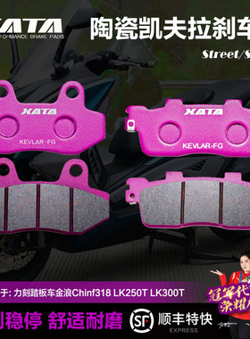 XATA陶瓷刹车片力刻踏板车金浪Chinf 318GT LK250T LK300T碟刹皮