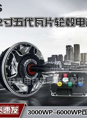 全顺12寸五代瓦片3000WP/6000WP赛道竞技版高速大力轮毂电机