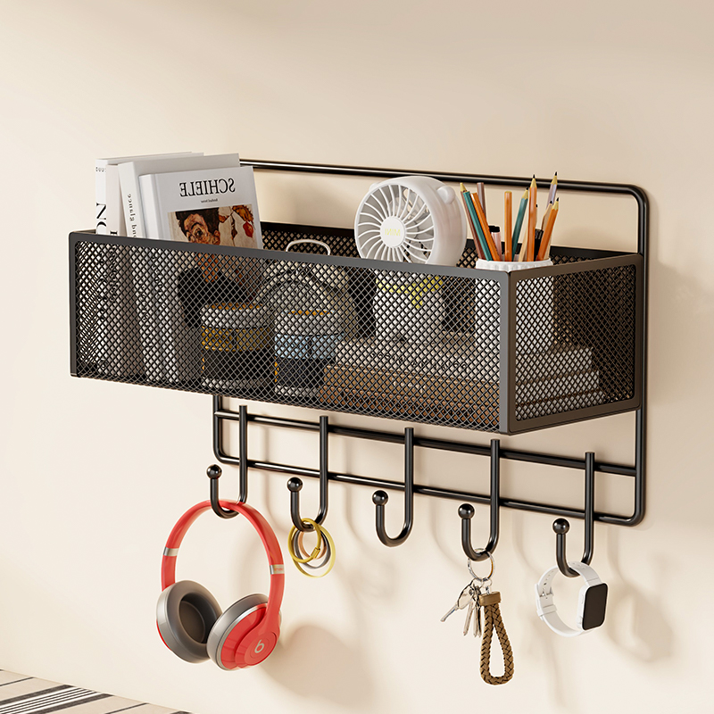 宿舍墙上置物架敞口设计取物便捷