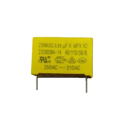 ZONKAS金属膜电容器安规电容X2电容直插MPK334K275VACP15L3.5
