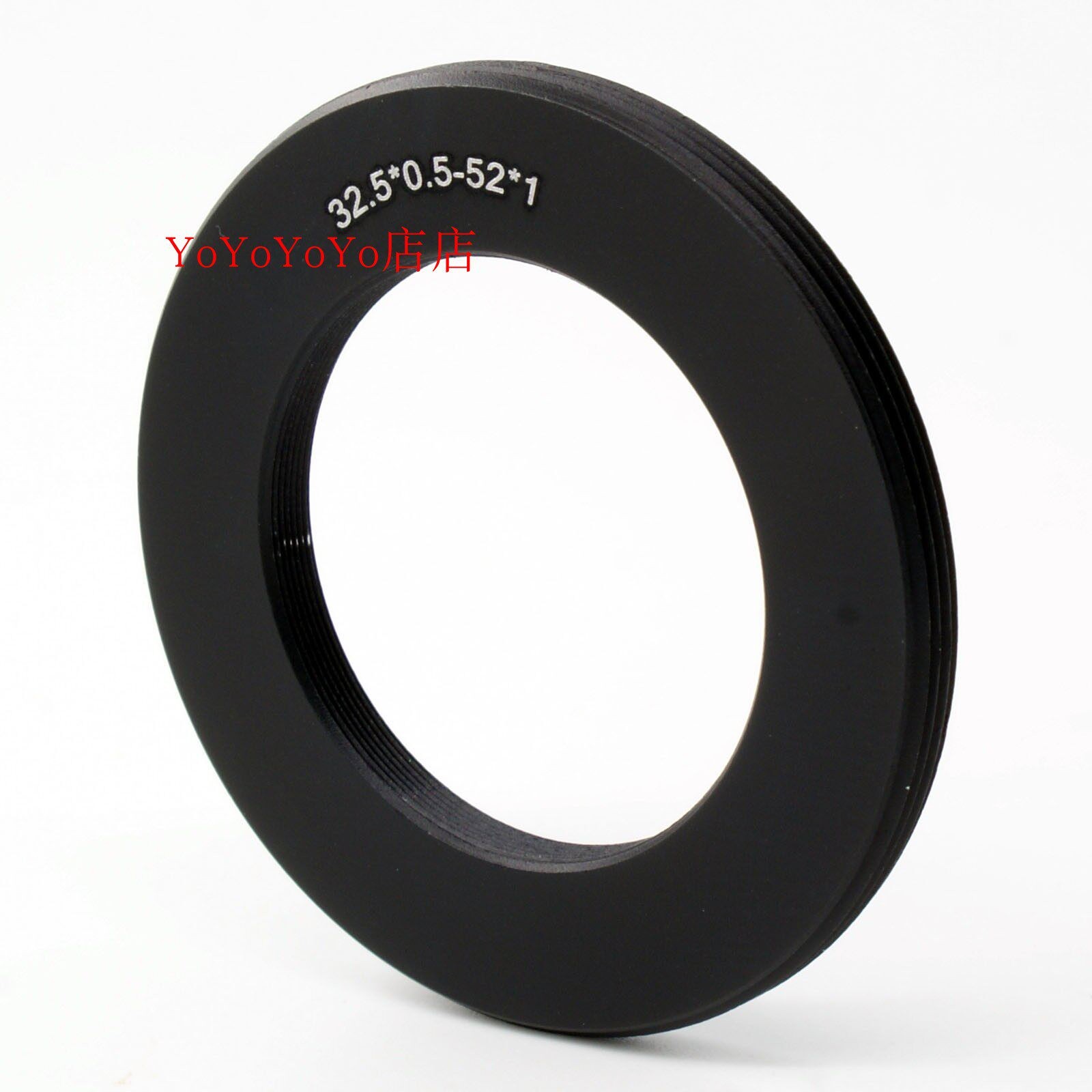 M32.5-M52全牙改口环32.5mmx0.5(内)转52mmx1(外)螺纹镜头转接环