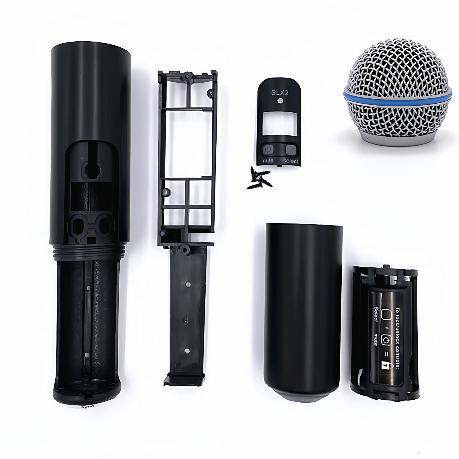 SM58 BETA58A PG58无线麦克风SLX2 PGX24手持话筒外壳空管体配件
