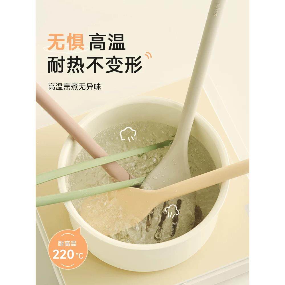德国锅铲进口硅胶锅铲磁吸硅胶铲子吸铁式炒勺煎铲夹子