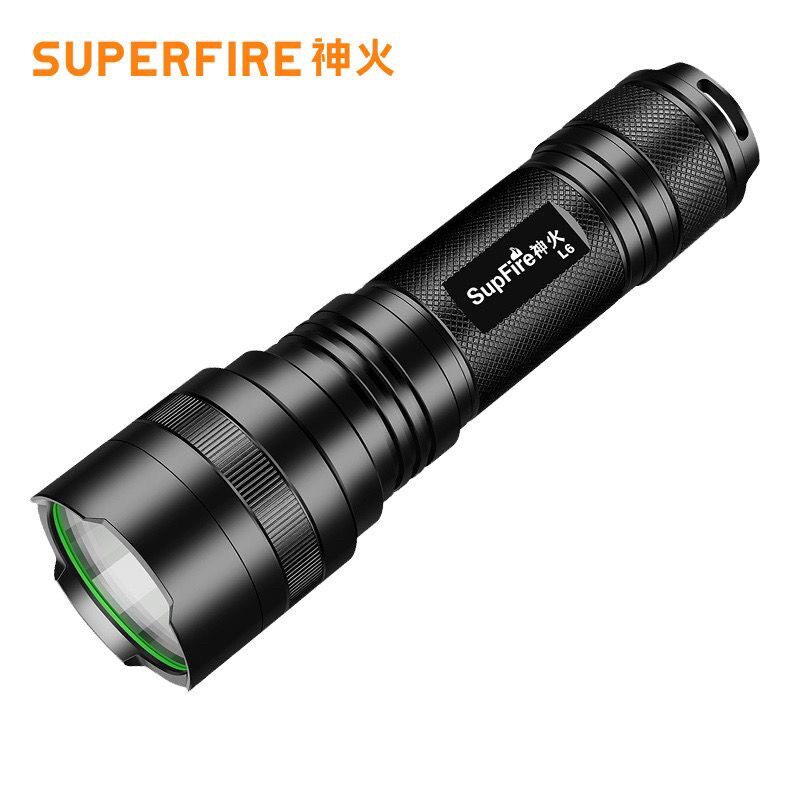 SupFire神火L6强光手电筒26650可充电式LED户外灯T6-L2远射王