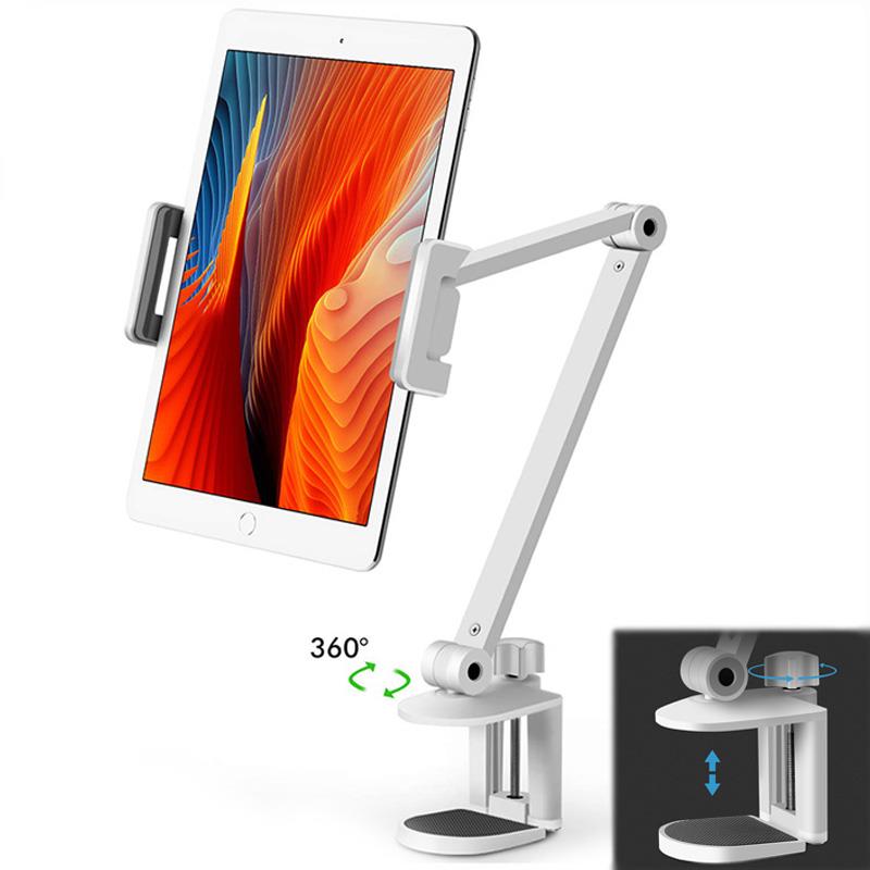 桌边夹手机架平板电脑架夹装懒人床头折叠加长iPad Pro通用夹子