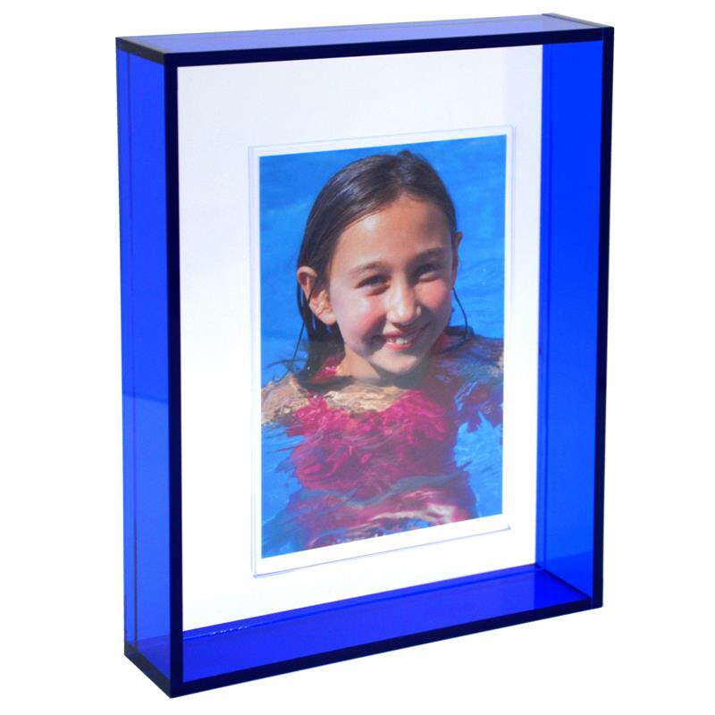 相框摆台压克力悬浮相框透明磁吸画 画框轻奢墙挂摆台照片框(升级