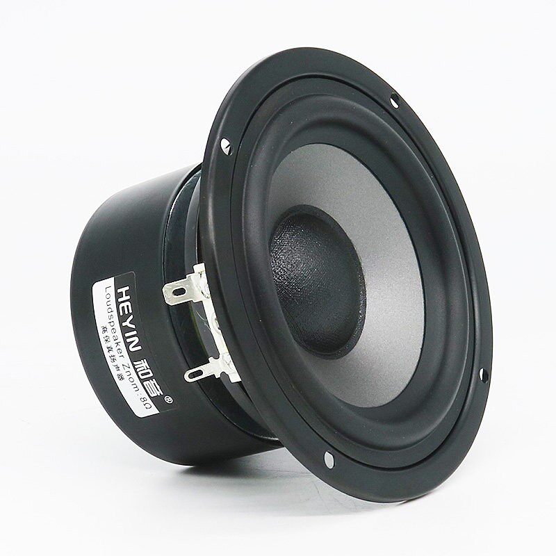 和音4寸低音喇叭发烧重低音二分频高保真场声器有弹性力度4/8欧姆