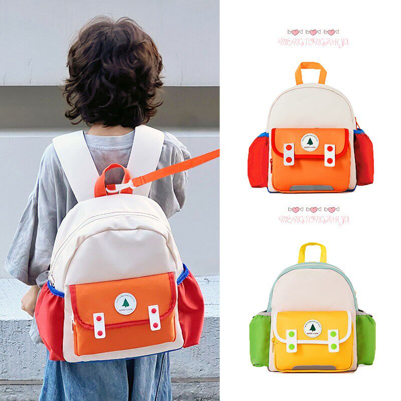 25新款儿童幼儿园书包男女童大容量可爱春游防丢失防水後背包男孩