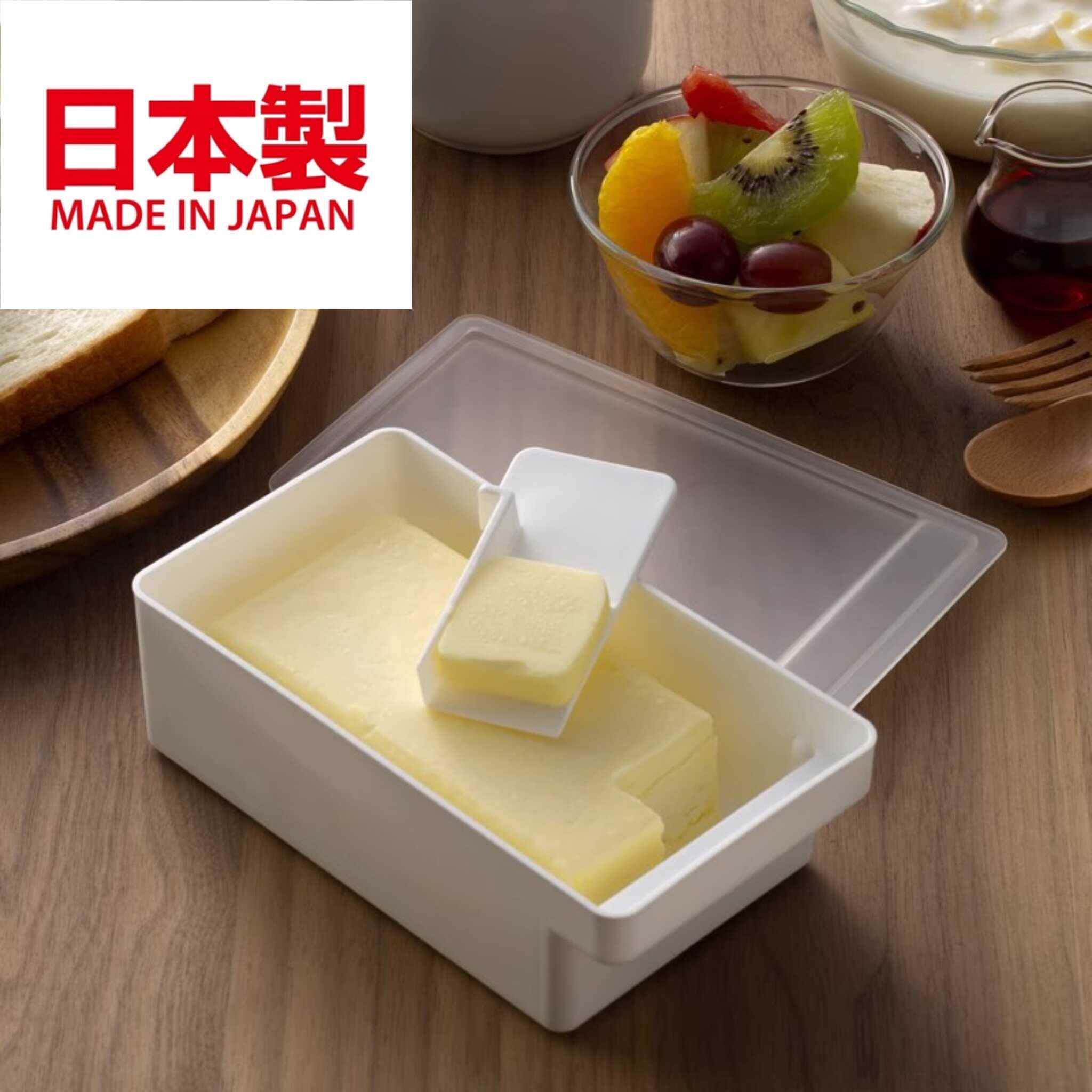 日本进口YAMATO黄油切割储存盒冰箱带盖奶酪芝士切块收纳保鲜盒