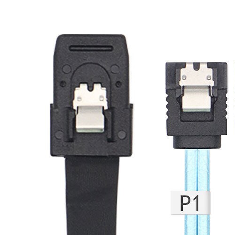 包邮Mini SAS线36P SFF8087转4sata 7pin伺服器1分4硬碟数据线1米