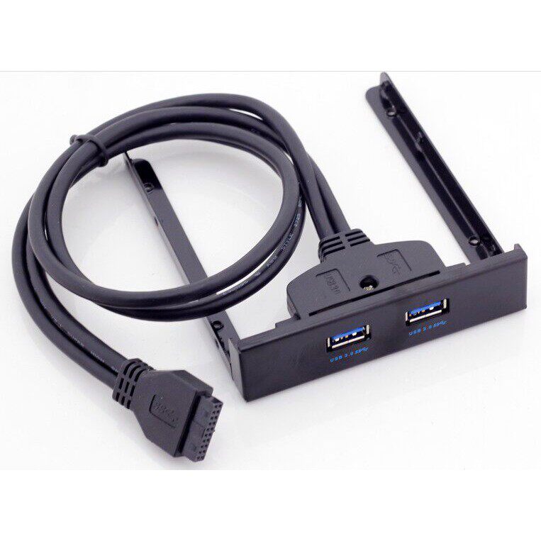 奇熊USB3.0软驱位前置面板金属/PCIE转接线挡板19/20Pin