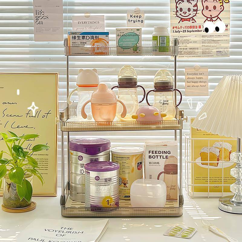 婴儿用品置物架宝宝奶瓶奶粉副食品工具餐具沥水架喂 养台桌面收