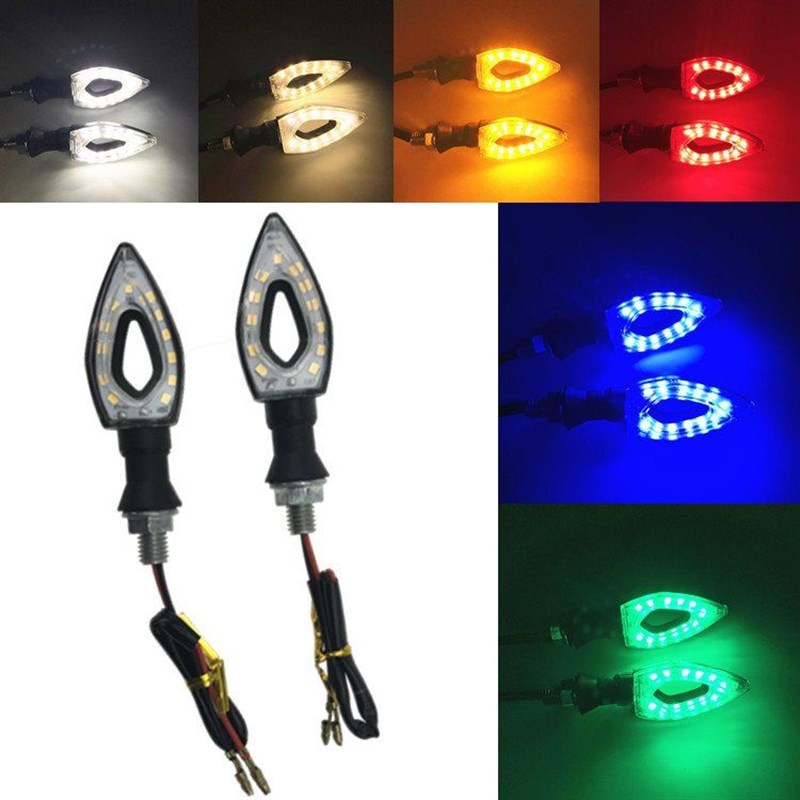 地平线跑车配件摩托车灯具前后转向灯左右侧灯方向灯改装LED灯