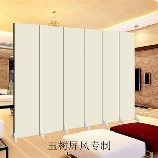 纯白色简约屏风公司办公室玄关隔断画室可移动画板拍照纯色背景墙