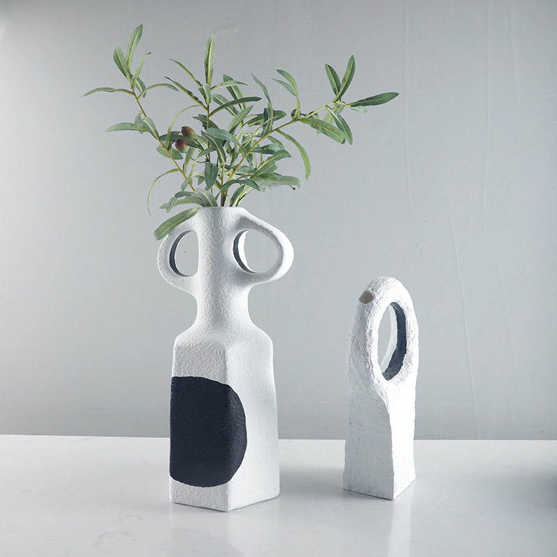现代简约树脂花器花瓶摆件酒店样板房家居客厅卧室酒柜北欧装饰品,标准件/零部件/工业耗材,其他管件,淘宝优惠券,粉丝福利购,淘宝优惠卷