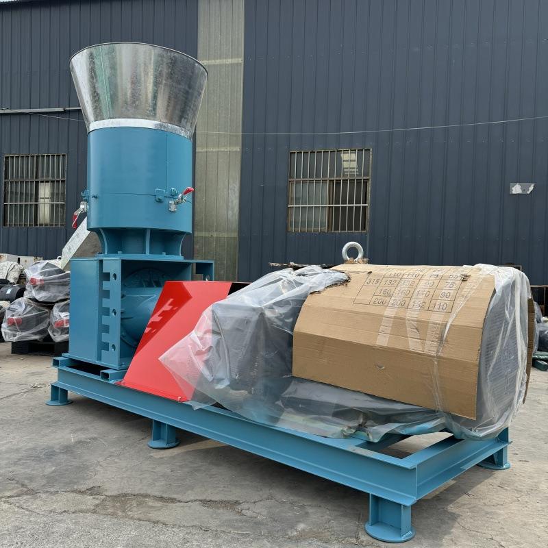 新款300型轮转饲料颗粒机松鼠毛毛虫塑料制粒机花生壳树叶饲料机