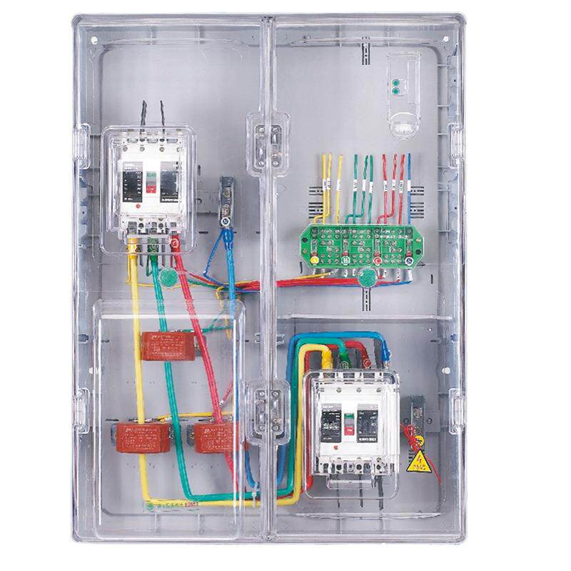 厂家直销定制款三相一表互感器电表箱插卡电能计量箱塑料配电箱