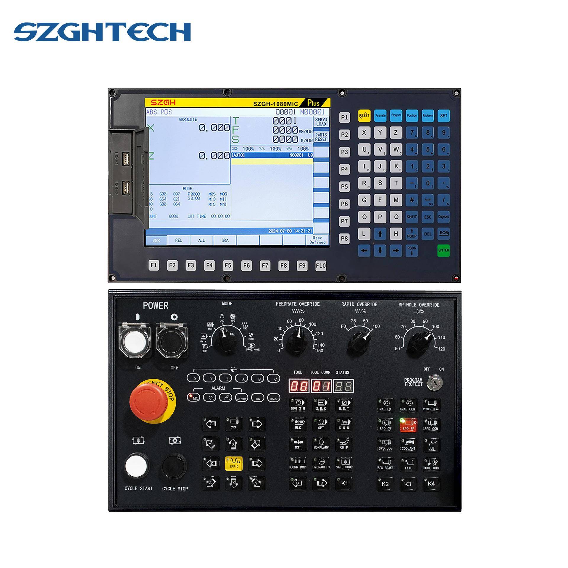 深圳贯虹-1080MICCNC铣床路由器数控控制器支持多种语可编程