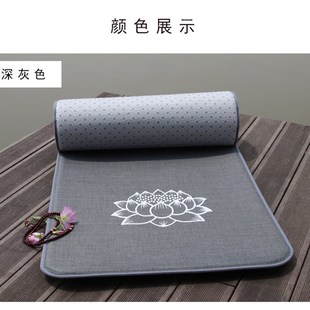 款 玄善亚麻大拜垫礼佛家用顺滑四季 加厚磕大头拜忏滑垫拜佛