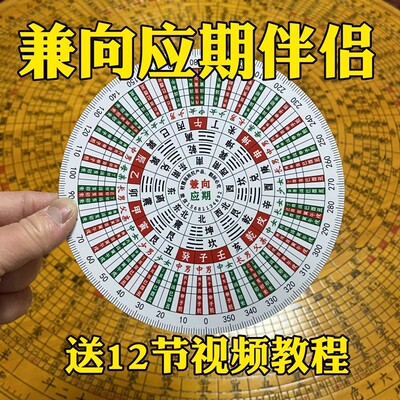 财慧阁 兼向应期罗盘伴侣 20可兼 正向5个 28不可兼向 PVC摆件