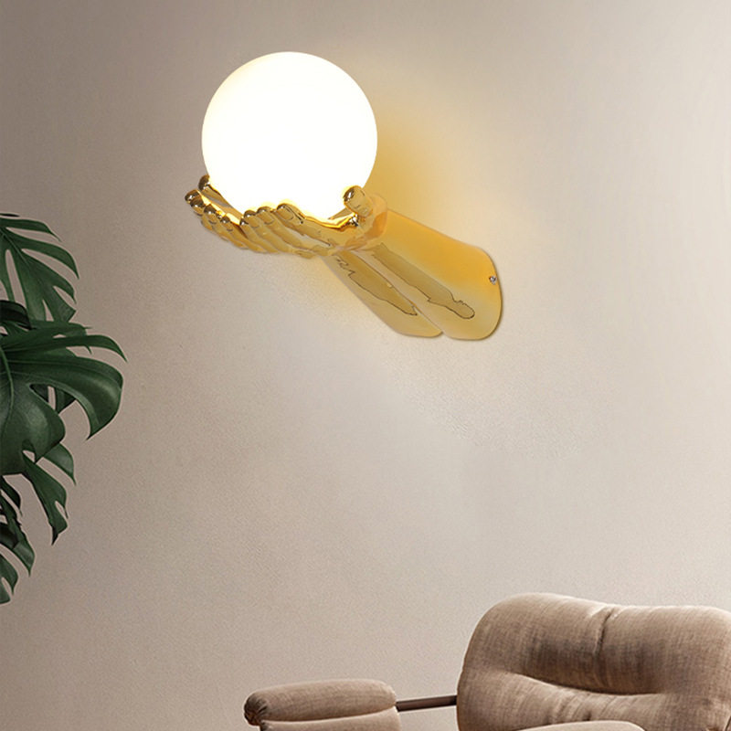 创意树脂楼梯间灯过道壁灯现代简约客厅壁灯卧室床头壁灯家用壁灯