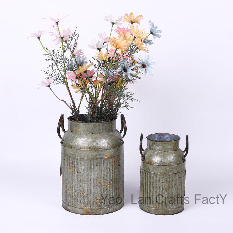 厂家直供田园复古迷你双耳小奶壶鲜花布置花壶办公室家具装饰花桶,电子元器件市场,电线扎带/束线带,淘宝优惠券,粉丝福利购,淘宝优惠卷