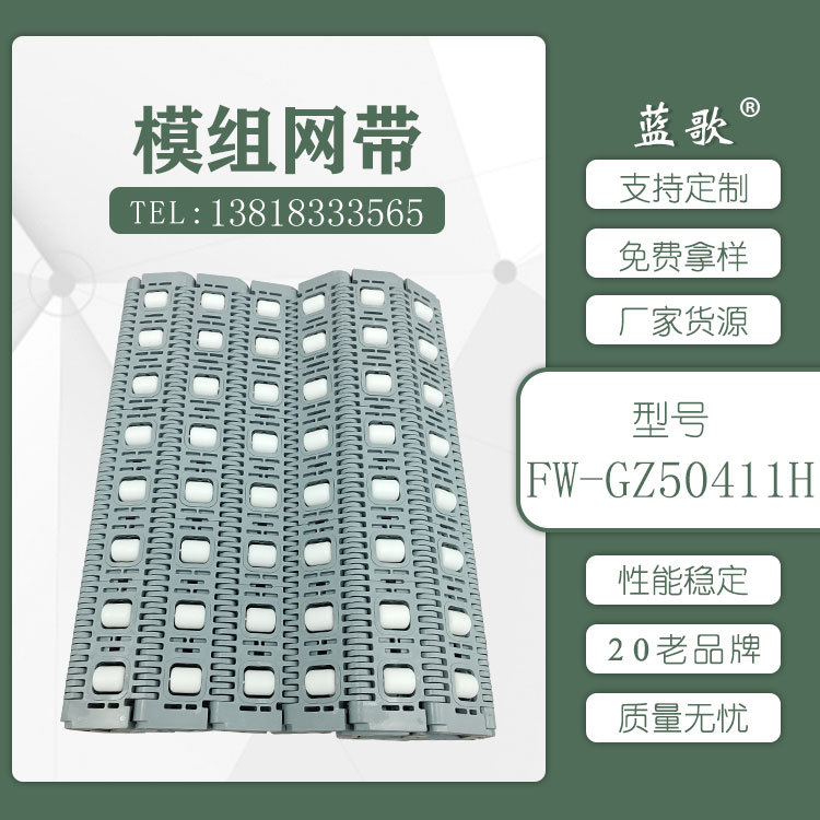 输送机配件网带模组输送带滚珠网带链塑料网带PP POM网链工厂直销