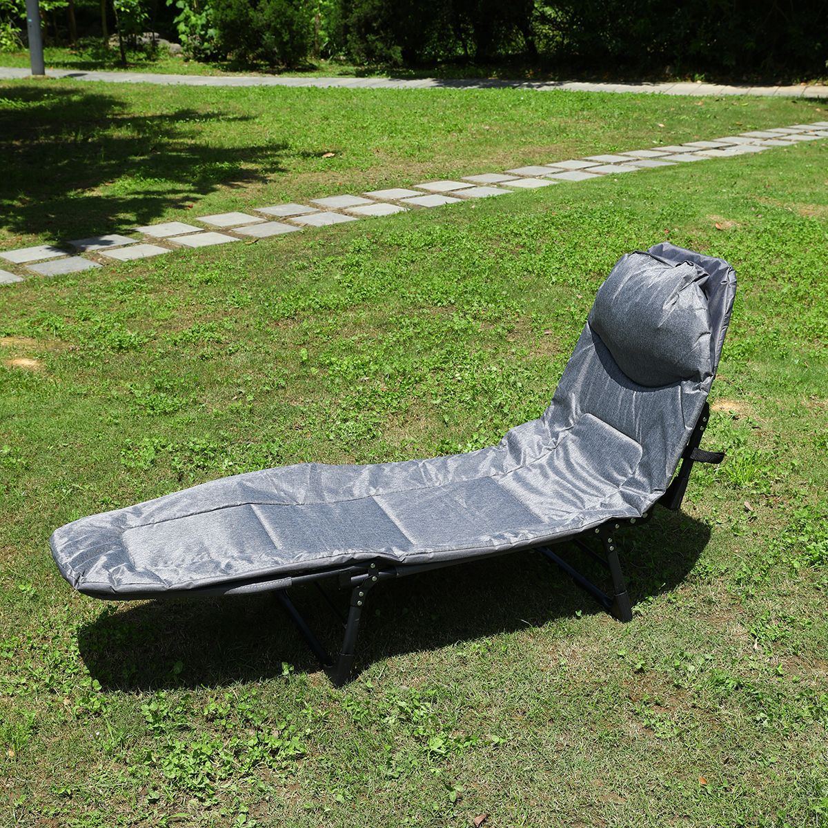 美式碳钢露营折叠床办公室便携午休床家用户外加固简易单人床批发