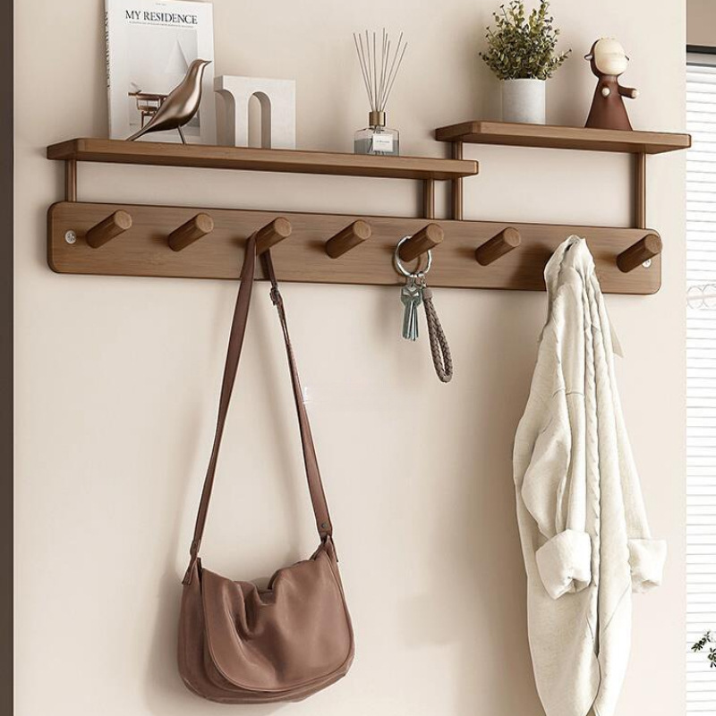 挂衣架墙上壁挂入户门后创意免打孔挂钩简易卧室家用进门玄关排钩