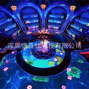 LED floor screen 可踩踏LED互动地上屏 3D包厢直播间高清地面屏