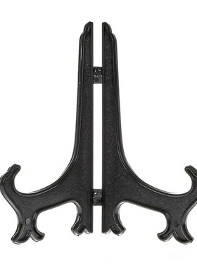 3-12寸相框架子 黑色盘架 塑料挂盘架 折叠盘子架 托盘架 盘支架