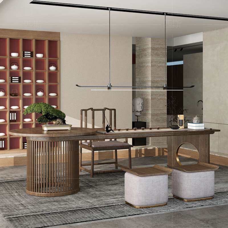 新中式实木茶桌2米 轻奢办公室家用功夫泡茶台现代简约茶台小茶几,农机/农具/农膜,割灌机/割草机/油锯,淘宝优惠券,粉丝福利购,淘宝优惠卷